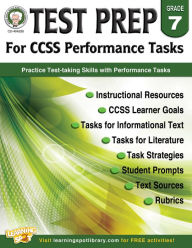 Title: Test Prep for CCSS Performance Tasks, Grade 7, Author: Schyrlet Cameron