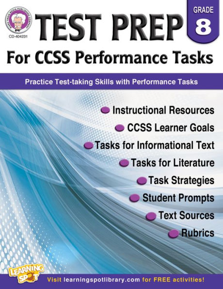 Test Prep for CCSS Performance Tasks, Grade 8