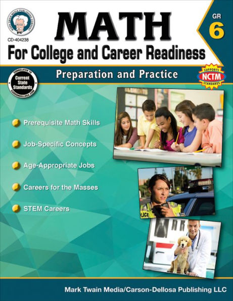 Math for College and Career Readiness, Grade 6: Preparation and Practice