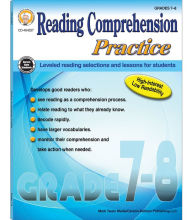 Title: Reading Comprehension Practice, Grades 7 - 8, Author: Janet P. Sitter Ph.D.