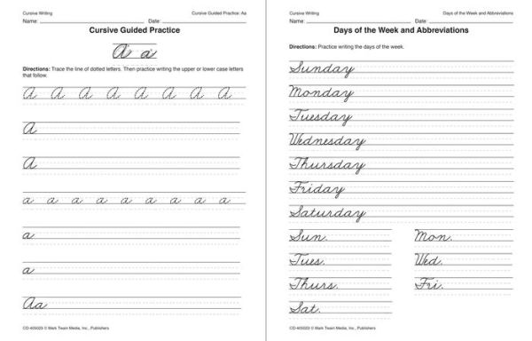 Cursive Writing: Instruction, Practice, and Reinforcement, Grades 4 - 9