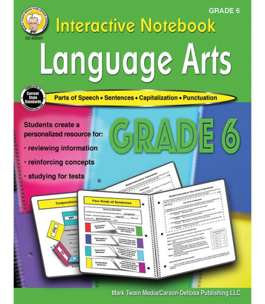 Interactive Notebook: Language Arts Resource Book, Grade 6