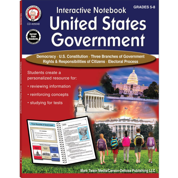 Interactive Notebook: United States Government Resource Book, Grades 5 - 8