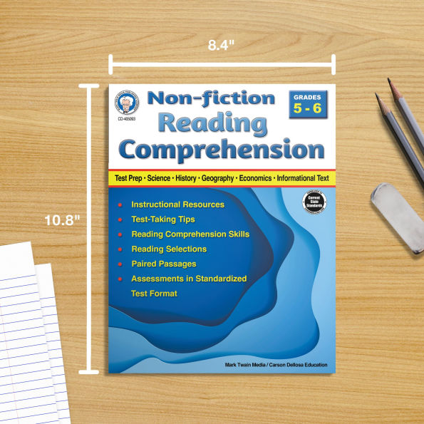 Nonfiction Reading Comprehension Workbook, Grades 5 - 6