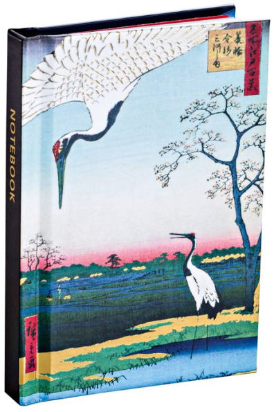 teNeues - Mini Notebook: Hiroshige, Hardcover, 120 Dot-Grid Pages with Lay Flat Binding, Gold Foil Accent: Pocket Size Mini Hardcover Notebook with Painted Edge Paper