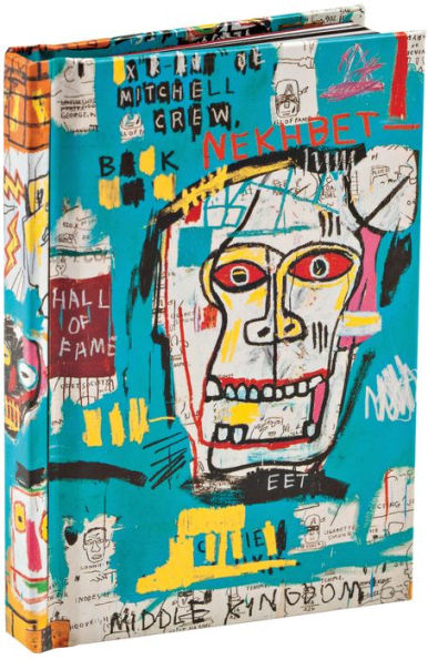 Skulls by Jean-Michel Basquiat Mini Notebook: Pocket Size Mini Hardcover Notebook with Painted Edge Paper