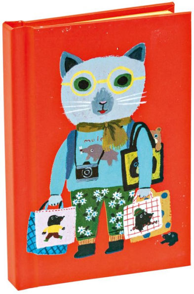 teNeues - Mini Notebook: Cat Tourist, Hardcover, 120 Dot-Grid Pages with Lay Flat Binding: Pocket Size Mini Hardcover Notebook with Painted Edge Paper