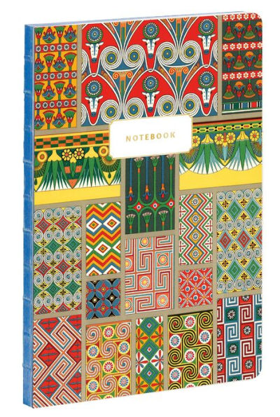 Ancient Egypt Patterns - Albert Racinet A5 Notebook: Our A5 Size Standard Paperback Notebook