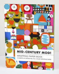 Title: Mid-Century Mod! Wrapping Paper Book: Big Format Flat Magazine Style Book of Folded Wrapping Paper Pages