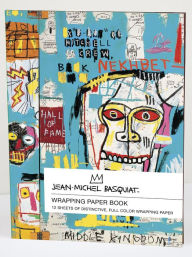 Title: Jean-Michel Basquiat Wrapping Paper Book: Big Format Flat Magazine Style Book of Folded Wrapping Paper Pages