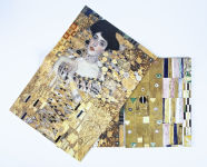 Alternative view 3 of teNeues - Wrapping Paper Book: Golden, Gustav Klimt, 12 Pages, Folded into a Book, Softcover, includes Page of Lablels, 6 Designs: Big Format Flat Magazine Style Book of Folded Wrapping Paper Pages