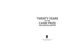 Alternative view 2 of Twenty Years of the Caine Prize for African Writing