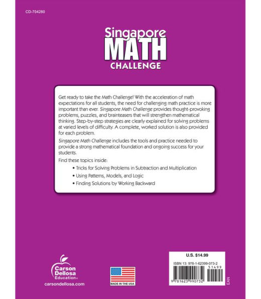 Singapore Math Challenge, Grades 3 - 5