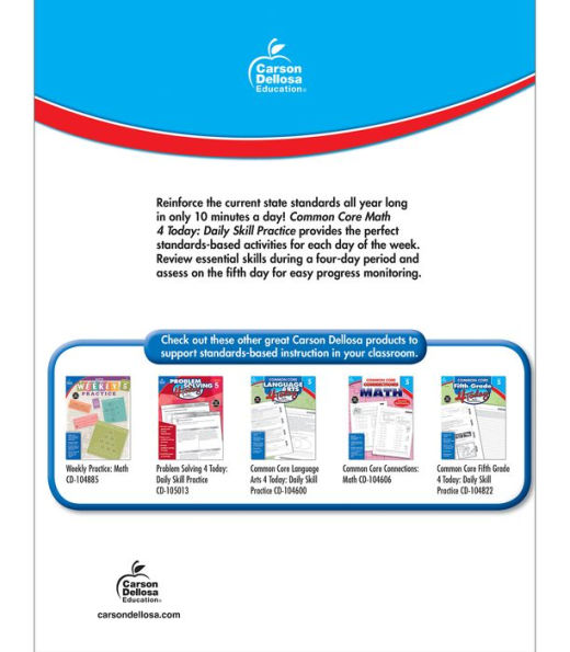 Common Core Math 4 Today, Grade 5: Daily Skill Practice