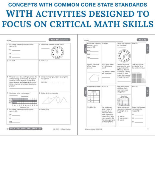 Common Core Math 4 Today, Grade 3: Daily Skill Practice