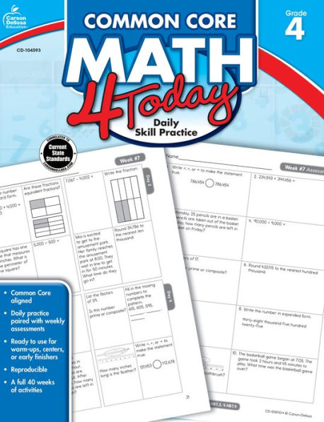 Common Core Math 4 Today, Grade 4: Daily Skill Practice