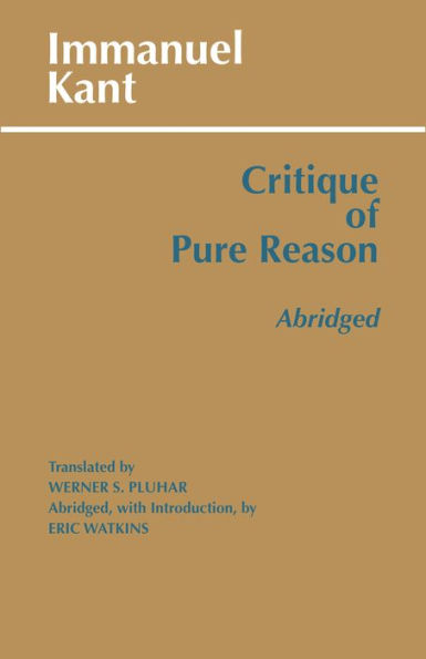 Critique of Pure Reason, Abridged