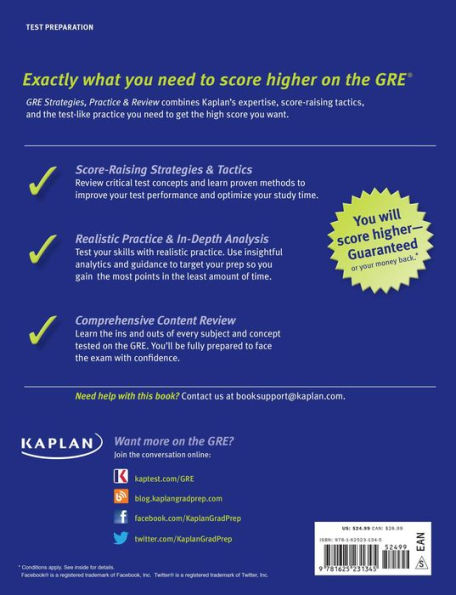 GRE 2016 Strategies, Practice, and Review with 4 Practice Tests: Book + Online