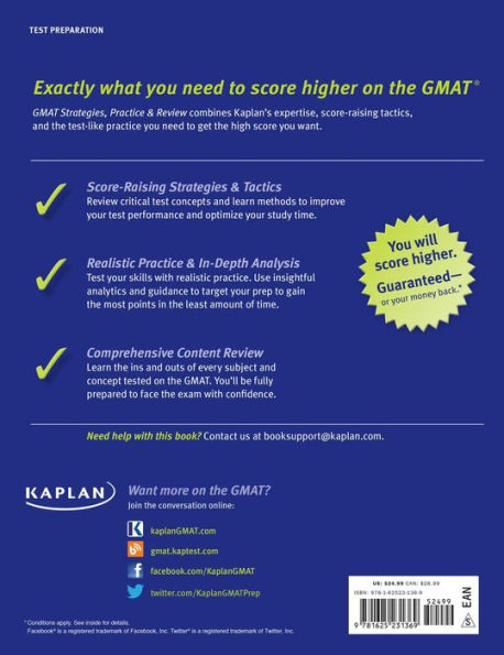 Kaplan GMAT 2016 Strategies, Practice, and Review with 2 Practice Tests: Book + Online