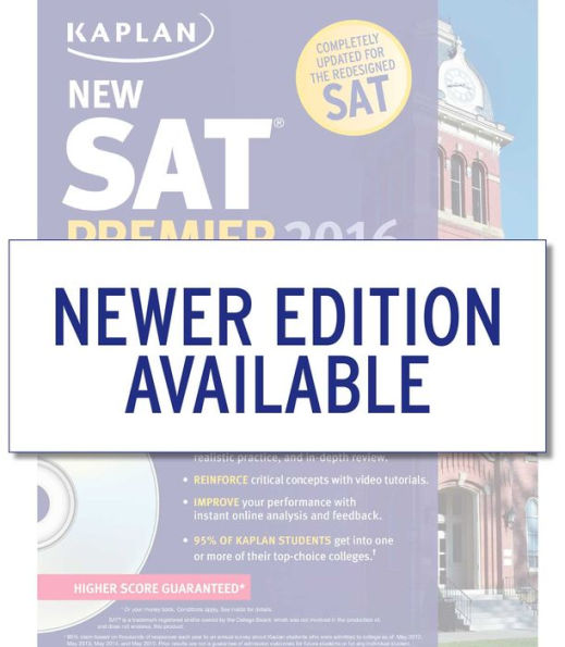 Kaplan New SAT Premier 2016 with 5 Practice Tests: Personalized Feedback + Book + Online + DVD + Mobile