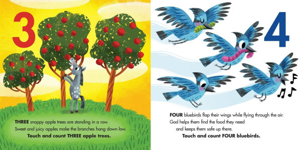 Adam and Eve's 1-2-3s: (A Bible-Based Counting Board Book for Toddlers and Preschoolers Ages 1-3)