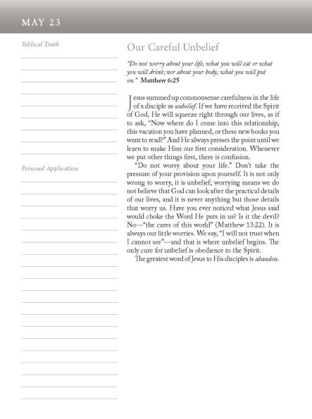 My Utmost for His Highest Devotional Journal: Updated Language