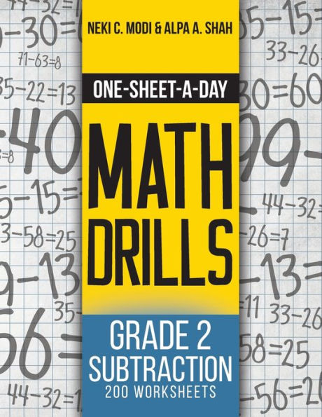 One-Sheet-A-Day Math Drills: Grade Subtraction