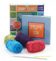 Title: Granny Squares, One Square at a Time / Scarf: Granny Square Scarf, Author: Margaret Hubert