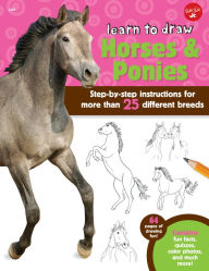 Title: Learn to Draw Horses & Ponies: Step-by-step instructions for more than 25 different breeds - 64 pages of drawing fun! Contains fun facts, quizzes, color photos, and much more! (PagePerfect NOOK Book), Author: Robbin Cuddy