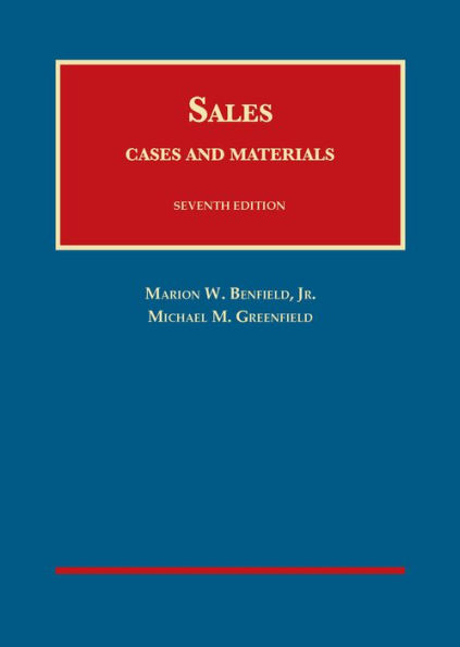 Cases and Materials on Sales / Edition 7