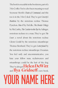 Title: Your Name Here, Author: Helen Dewitt