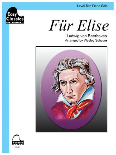 Fur Elise: Schaum Easy Classics Level 2 Piano Solo Sheet