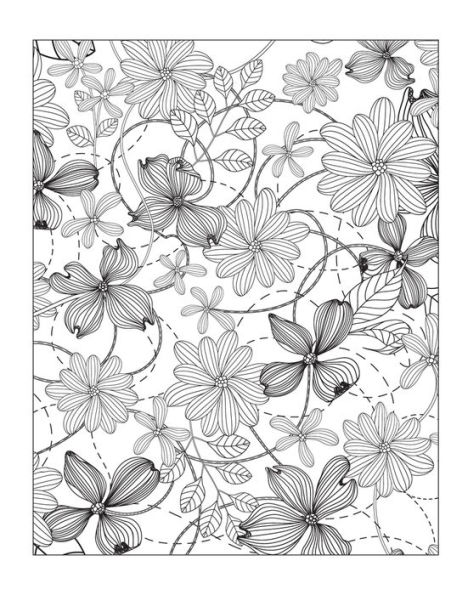 Flower Power: An Anti-Stress Coloring Book