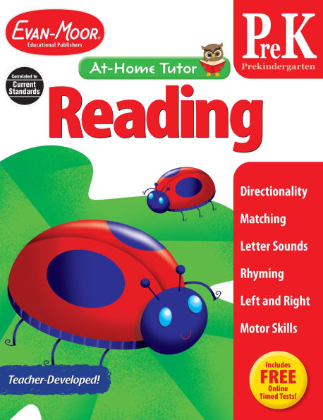 Reading and Phonics Skills, Preschool Workbook: At-Home Tutor, Alphabet, Beginning Sounds, Tracing, Matching, Drawing, Sequencing, Pre-Writing