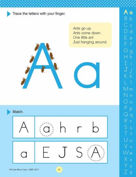 Reading and Phonics Skills, Preschool Workbook: At-Home Tutor, Alphabet, Beginning Sounds, Tracing, Matching, Drawing, Sequencing, Pre-Writing