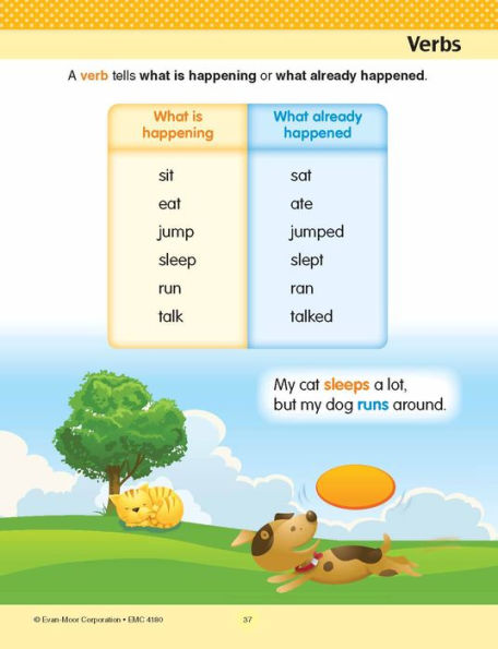 Language Skills, Grade 2 Workbook: At-Home Tutor, Nouns, Verbs, Adjectives, Parts of Speech, Word Families