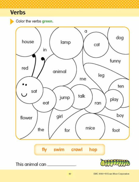 Language Skills, Grade 2 Workbook: At-Home Tutor, Nouns, Verbs, Adjectives, Parts of Speech, Word Families