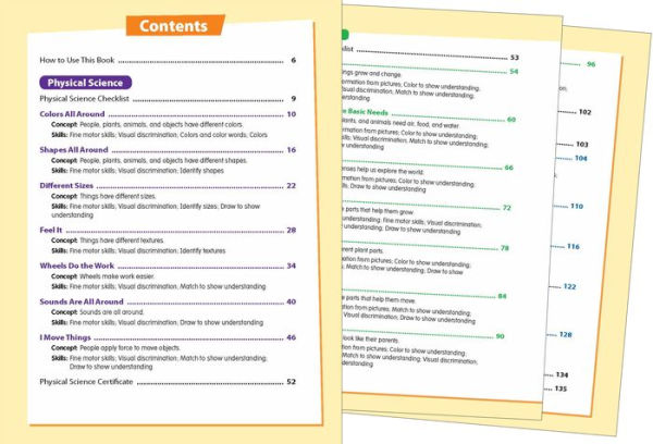 Skill Sharpeners: Science, PreK Workbook