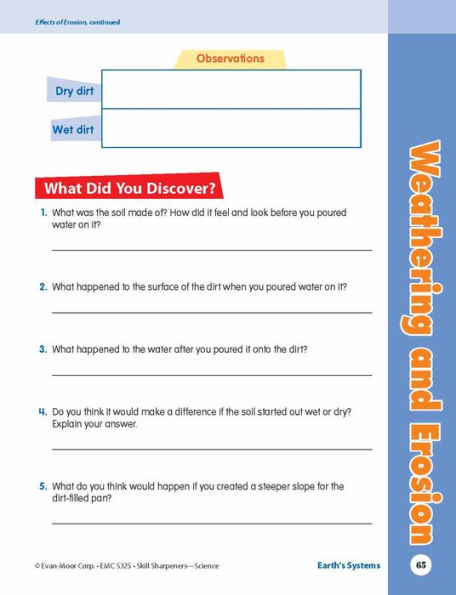Skill Sharpeners: Science, Grade 5 Workbook