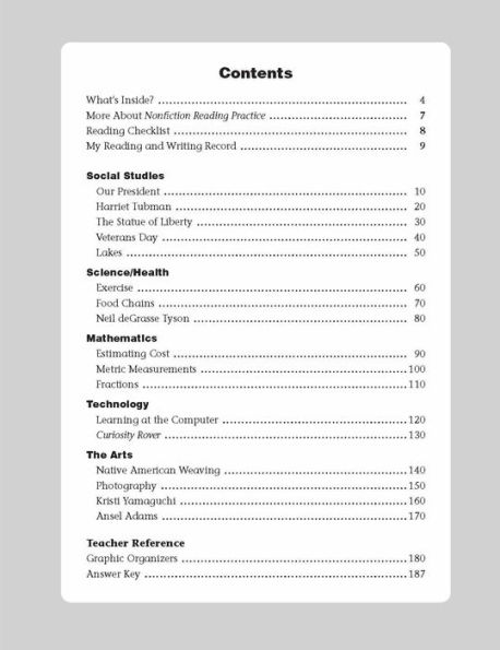 Nonfiction Reading Practice