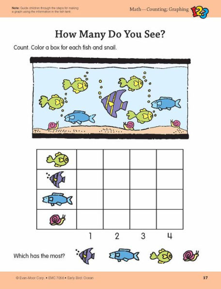 Early Bird: Ocean, Age 4 - 5 Workbook