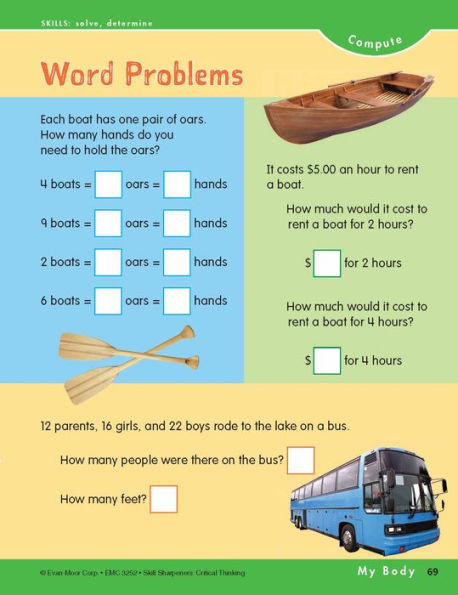 Skill Sharpeners: Critical Thinking, Grade 2 Workbook