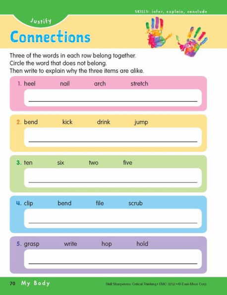 Skill Sharpeners: Critical Thinking, Grade 2 Workbook