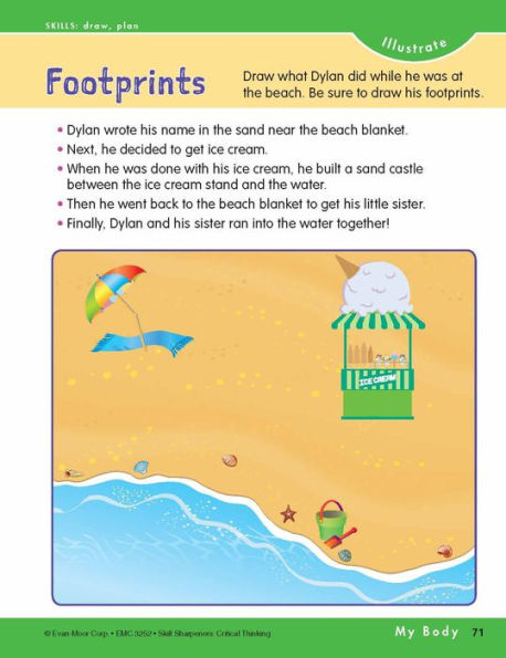 Skill Sharpeners: Critical Thinking, Grade 2 Workbook