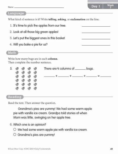 Daily Fundamentals, Grade 2 Teacher Edition
