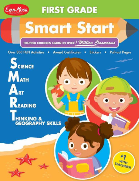 Smart Start 320-page Full-Color Jumbo Workbook, Grade 1