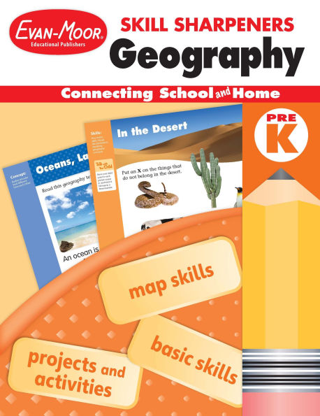 Skill Sharpeners: Geography, PreK Workbook