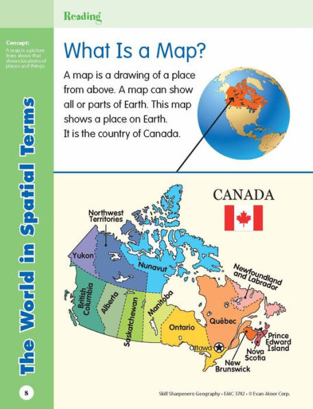 Skill Sharpeners: Geography, Grade 2 Workbook