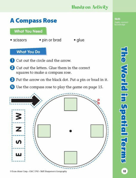 Skill Sharpeners: Geography, Grade 2 Workbook