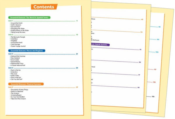 Skill Sharpeners: Geography, Grade 4 Workbook